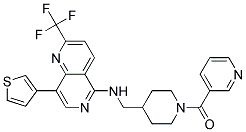 N-([1-(PYRIDIN-3-YLCARBONYL)PIPERIDIN-4-YL]METHYL)-8-(3-THIENYL)-2-(TRIFLUOROMETHYL)-1,6-NAPHTHYRIDIN-5-AMINE