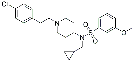 N-(1-[2-(4-CHLOROPHENYL)ETHYL]PIPERIDIN-4-YL)-N-(CYCLOPROPYLMETHYL)-3-METHOXYBENZENESULFONAMIDE