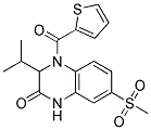 3-ISOPROPYL-7-(METHYLSULFONYL)-4-(THIEN-2-YLCARBONYL)-3,4-DIHYDROQUINOXALIN-2(1H)-ONE