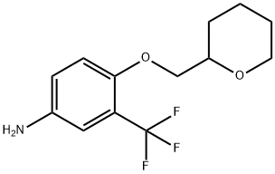 4-(TETRAHYDRO-2H-PYRAN-2-YLMETHOXY)-3-(TRIFLUOROMETHYL)ANILINE Struktur
