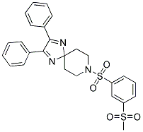 8-([3-(METHYLSULFONYL)PHENYL]SULFONYL)-2,3-DIPHENYL-1,4,8-TRIAZASPIRO[4.5]DECA-1,3-DIENE
