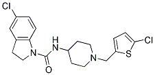 5-CHLORO-N-(1-[(5-CHLORO-2-THIENYL)METHYL]PIPERIDIN-4-YL)INDOLINE-1-CARBOXAMIDE