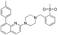 8-(4-METHYLPHENYL)-2-(4-[2-(METHYLSULFONYL)BENZYL]PIPERAZIN-1-YL)QUINOLINE