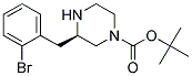 (R)-3-(2-BROMO-BENZYL)-PIPERAZINE-1-CARBOXYLIC ACID TERT-BUTYL ESTER Structure