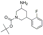 TERT-BUTYL 3-AMINO-5-(2-FLUOROPHENYL)PIPERIDINE-1-CARBOXYLATE Struktur