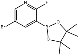 5-BROMO-2-FLUORO-3-(4,4,5,5-TETRAMETHYL-[1,3,2]-DIOXABOROLAN-2-YL)PYRIDINE Structure