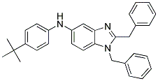 (4-TERT-BUTYL-PHENYL)-(1,2-DIBENZYL-1H-BENZOIMIDAZOL-5-YL)-AMINE Structure