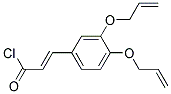 (E)-3-(3,4-BIS-ALLYLOXY-PHENYL)-ACRYLOYL CHLORIDE Struktur