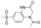 4-ACETYL-7-(METHYLSULFONYL)-3,4-DIHYDROQUINOXALIN-2(1H)-ONE Struktur