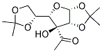 3-ACETYL-1,2:5,6-DI-O-ISOPROPYLIDENE-A-D-GALACTOFURANOSE Struktur