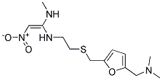 RANITIDINE IMPURITY AN,N'-BIS[2-[[[5-[(DIMETHYLAMINO)METHYL]FURAN-2-YL]METHYL]THIO]ETHYL]-2-NITROETHENE-1,1-DIAMINE EPR(CRM STANDARD) Struktur