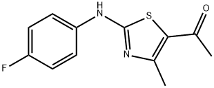 5-Acetyl-2-[(4-fluorophenyl)amino]-4-methyl-1,3-thiazole Structure