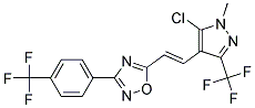 5-{2-[5-chloro-1-methyl-3-(trifluoromethyl)-1H-pyrazol-4-yl]vinyl}-3-[4-(trifluoromethyl)phenyl]-1,2,4-oxadiazole Structure