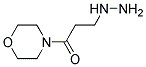 3-Hydrazinyl-1-morpholinopropan-1-one Structure
