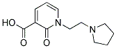 2-oxo-1-(2-pyrrolidin-1-ylethyl)-1,2-dihydropyridine-3-carboxylic acid Struktur