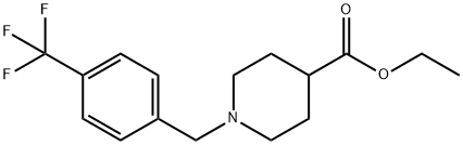 Ethyl1-(4-Trifluoromethyl-benzyl)-piperidine-4-carboxylate Structure