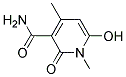 3-CARBAMOYL-4-METHYL-6-HYDROXY-N-METHYLPYRIDONE Struktur