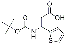 3-[(tert-butoxycarbonyl)amino]-3-thiophen-2-ylpropanoic acid Structure