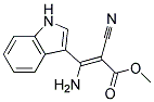 METHYL3-AMINO-2-CYANO-3-(3-INDOLYL)ACRYLATE Struktur