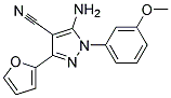 5-amino-3-furan-2-yl-1-(3-methoxyphenyl)-1H-pyrazole-4-carbonitrile Structure