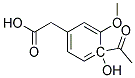 4-ACETYLHOMOVANILLIC ACID Struktur
