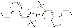 3,3,3',3'-TETRAMETHYL-5,5',6,6'-TETRAPROPOXY-2,2',3,3'-TETRAHYDRO-1,1'-SPIROBI(1H-INDENE) Struktur