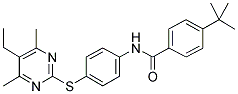 4-TERT-BUTYL-N-[4-[(5-ETHYL-4,6-DIMETHYLPYRIMIDIN-2-YL)THIO]PHENYL]BENZAMIDE