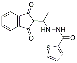 N-(((1,3-DIOXOINDAN-2-YLIDENE)ETHYL)AMINO)-2-THIENYLFORMAMIDE