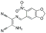 2-AMINO-1-(1-AZA-2-(6-NITROBENZO[3,4-D]1,3-DIOXOLEN-5-YL)VINYL)ETHENE-1,2-DICARBONITRILE|