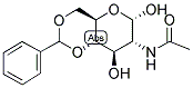 2-ACETAMIDO-4,6-BENZYLIDENE-2-DEOXY-ALPHA-D-GLUCOPYRANOSE Struktur
