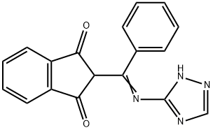 2-(2-(3H-2,3,5-TRIAZOLYL)-2-AZA-1-PHENYLVINYL)INDANE-1,3-DIONE|