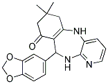 2,10,12-TRIAZA-9-BENZO[D]1,3-DIOXOLAN-5-YL-5,5-DIMETHYLTRICYCLO[9.4.0.0(3,8)]PENTADECA-1(15),3(8),11(12),13-TETRAEN-7-ONE