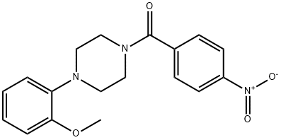 4-(2-METHOXYPHENYL)PIPERAZINYL 4-NITROPHENYL KETONE Structure