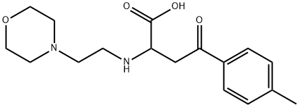 4-(4-METHYLPHENYL)-2-[(2-MORPHOLINOETHYL)AMINO]-4-OXOBUTANOIC ACID Structure