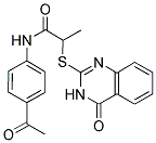 N-(4-ACETYLPHENYL)-2-(4-OXO(3-HYDROQUINAZOLIN-2-YLTHIO))PROPANAMIDE