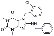8-(BENZYLAMINO)-7-(2-CHLOROBENZYL)-1,3-DIMETHYL-3,7-DIHYDRO-1H-PURINE-2,6-DIONE|