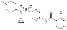 2-CHLORO-N-[4-((CYCLOPROPYL(1-METHYLPIPERIDIN-4-YL)AMINO)SULPHONYL)PHENYL]BENZAMIDE