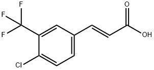 4-CHLORO-3-(TRIFLUOROMETHYL)CINNAMIC ACID Struktur