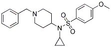 N-(1-BENZYLPIPERIDIN-4-YL)-N-CYCLOPROPYL-4-METHOXYBENZENESULPHONAMIDE Structure