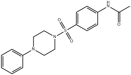 N-(4-((4-PHENYLPIPERAZINYL)SULFONYL)PHENYL)ETHANAMIDE Structure