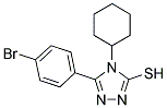 5-(4-BROMO-PHENYL)-4-CYCLOHEXYL-4H-[1,2,4]TRIAZOLE-3-THIOL Struktur