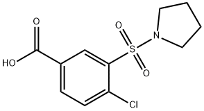 4-CHLORO-3-(PYRROLIDINE-1-SULFONYL)-BENZOIC ACID|4-CHLORO-3-(PYRROLIDINE-1-SULFONYL)-BENZOIC ACID