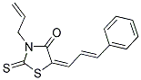 (5E)-3-ALLYL-5-[(2E)-3-PHENYLPROP-2-ENYLIDENE]-2-THIOXO-1,3-THIAZOLIDIN-4-ONE Struktur