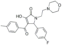 5-(4-FLUOROPHENYL)-3-HYDROXY-4-(4-METHYLBENZOYL)-1-(2-MORPHOLINOETHYL)-1H-PYRROL-2(5H)-ONE