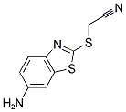 [(6-AMINO-1,3-BENZOTHIAZOL-2-YL)SULFANYL]ACETONITRILE Structure