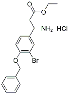 ETHYL 3-AMINO-3-[4-(BENZYLOXY)-3-BROMOPHENYL]PROPANOATE HYDROCHLORIDE Struktur