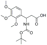 3-TERT-BUTOXYCARBONYLAMINO-3-(2,3,4-TRIMETHOXY-PHENYL)-PROPIONIC ACID Structure