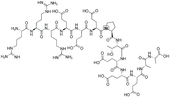 H-ARG-ARG-ARG-GLU-GLU-GLU-PTHR-GLU-GLU-GLU-ALA-ALA-OH