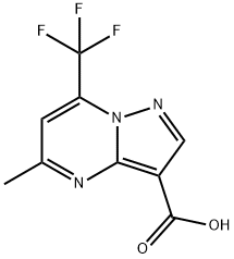 5-METHYL-7-(TRIFLUOROMETHYL)PYRAZOLO[1,5-A]PYRIMIDINE-3-CARBOXYLIC ACID Structure