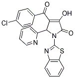 1-(1,3-BENZOTHIAZOL-2-YL)-4-(4-CHLOROBENZOYL)-3-HYDROXY-5-PYRIDIN-2-YL-1,5-DIHYDRO-2H-PYRROL-2-ONE